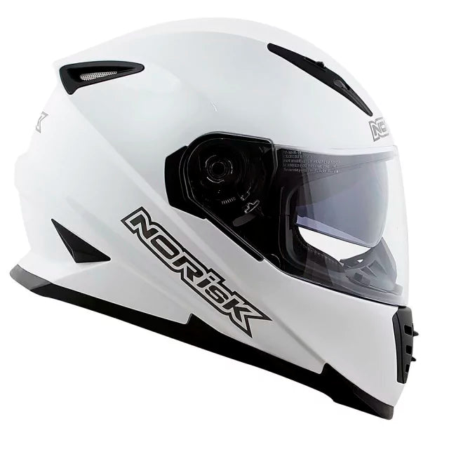 CAPACETE NORISK SOUL FF302 MONOCOLOR WHITE