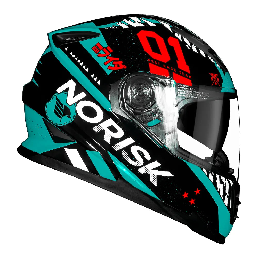 CAPACETE NORISK SOUL TOKYO PRETO