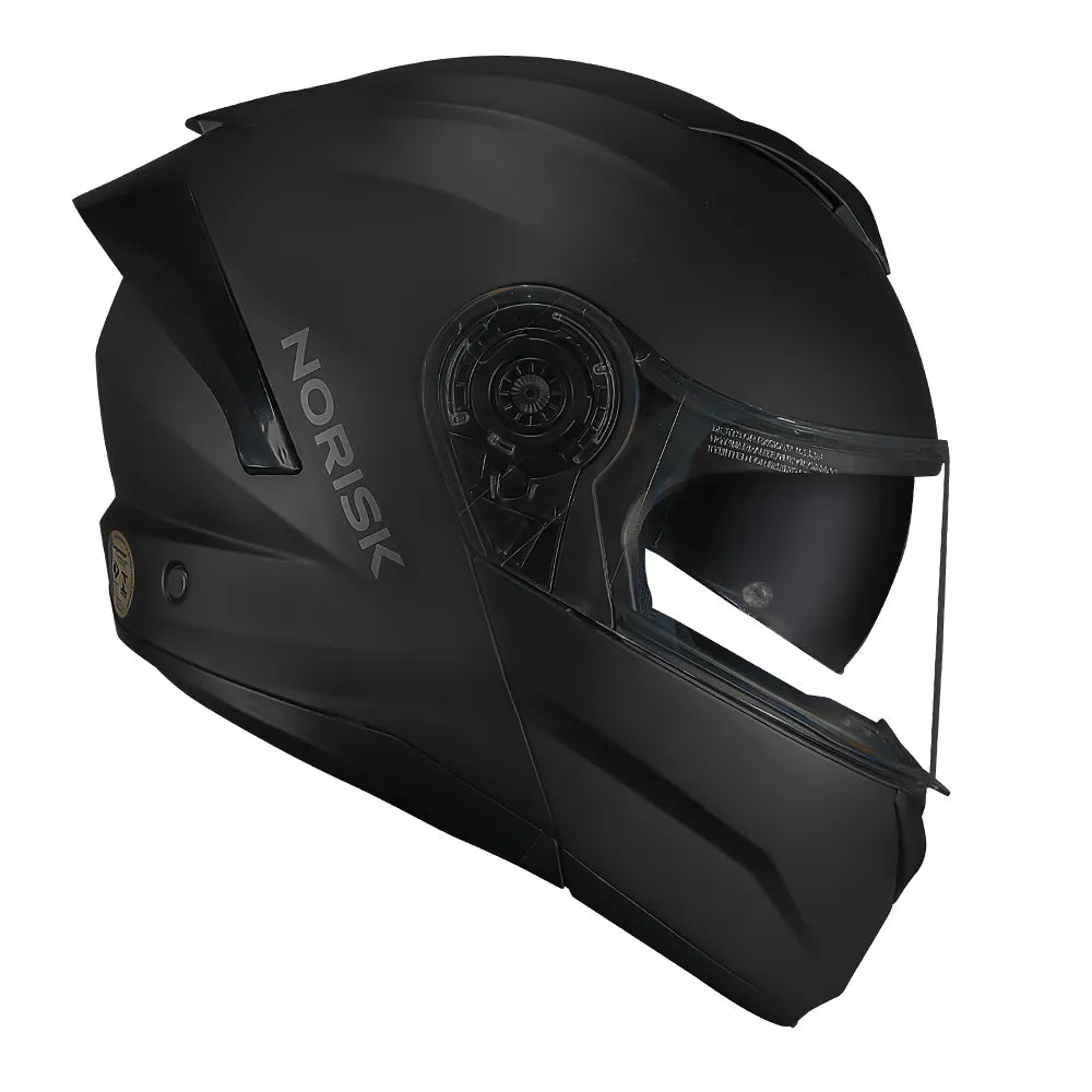 CAPACETE NORISK FORCE II MONOCOLOR PRETO FOSCO