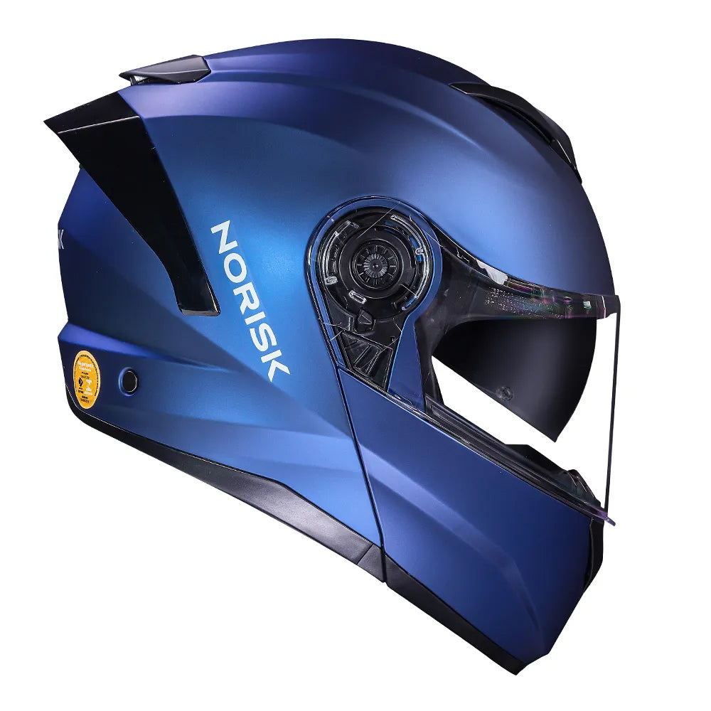 CAPACETE NORISK FORCE II MONOCOLOR AZUL FOSCO