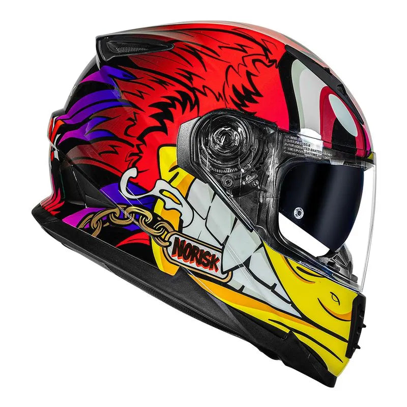 CAPACETE NORISK SOUL LOKO VERMELHO