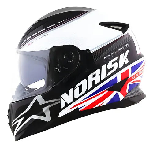 Capacete Norisk Ff302 Grand Prix United Kingdom Inglaterra