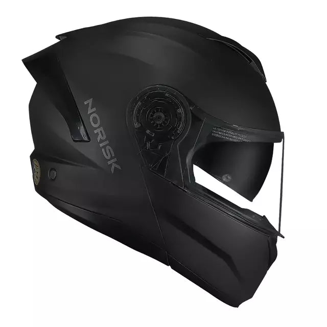 CAPACETE NORISK FORCE II MONOCOLOR PRETO FOSCO