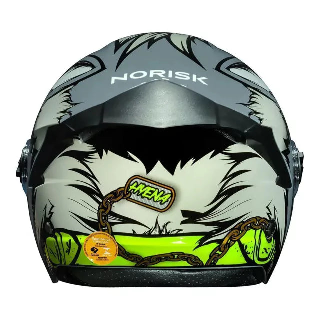 CAPACETE NORISK NEO HYENA CINZA