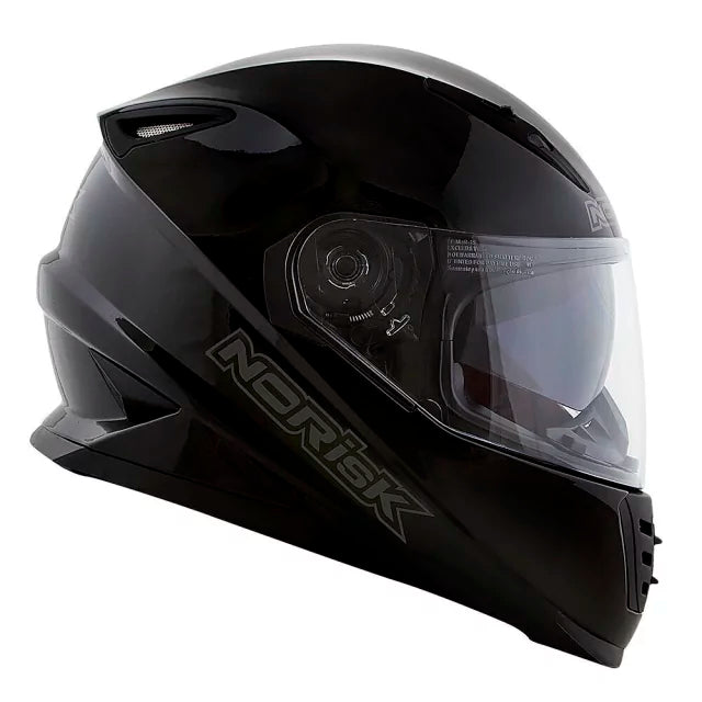 CAPACETE NORISK SOUL FF302 MONOCOLOR BLACK