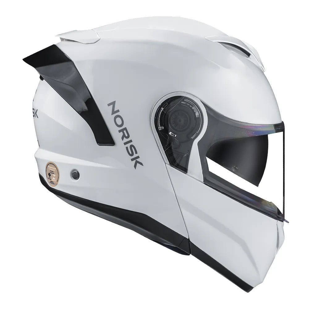 CAPACETE NORISK FORCE II MONOCOLOR BRANCO