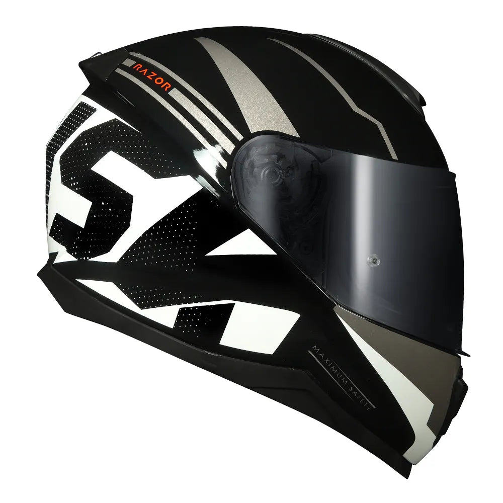 CAPACETE NORISK RAZOR FULL PRETO/BRANCO