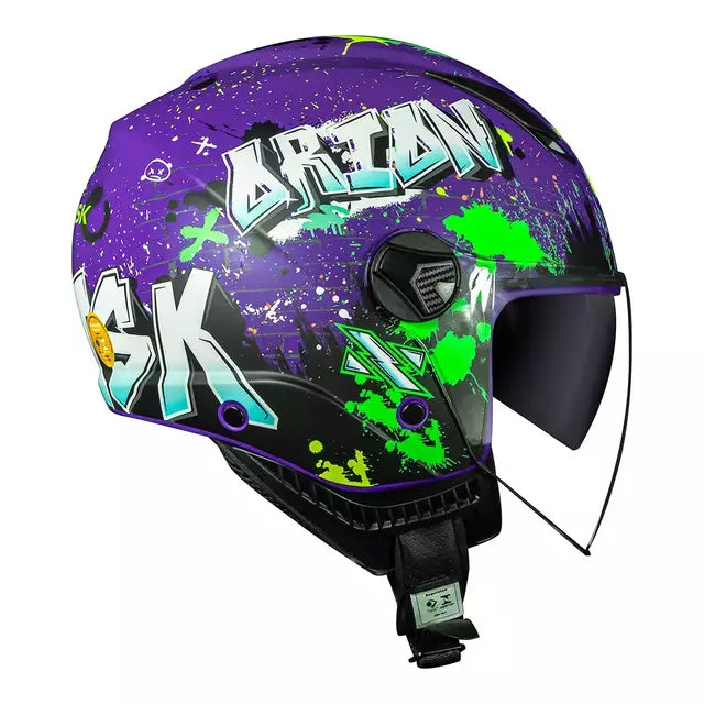 CAPACETE NORISK ORION SV SHINE ROXO FOSCO